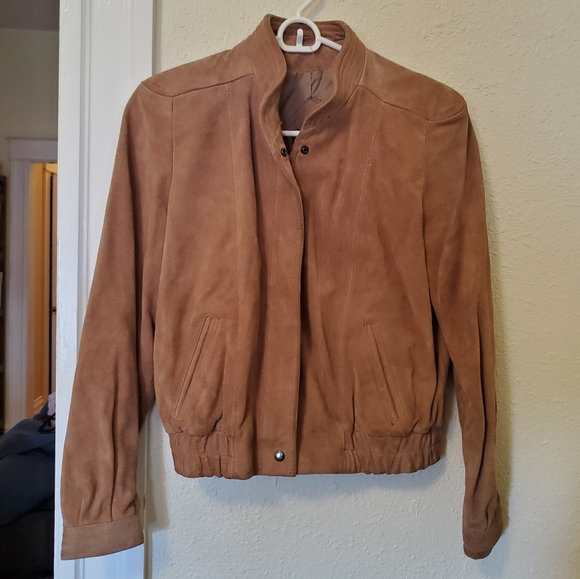 Vintage Jackets & Blazers - Vintage Brown Bomber Jacket